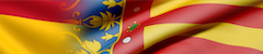 Bandera España y Valencia